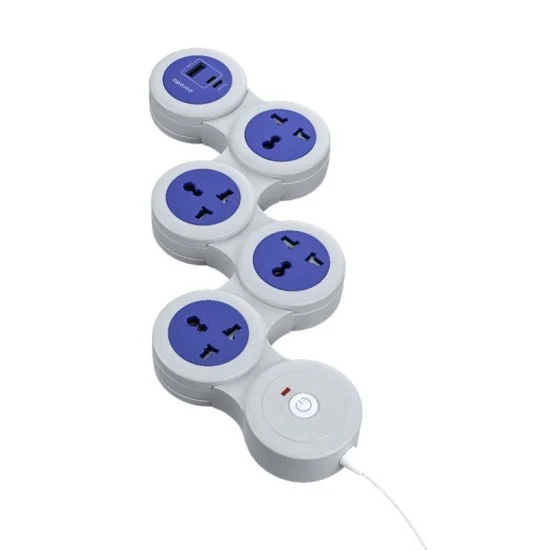 Porodo Multi-Socket Strip Universal Ac & Usb-C Power Delivery 1.8M - Gray